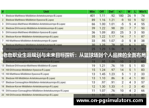 老詹职业生涯规划与未来目标探析：从篮球场到个人品牌的全面布局