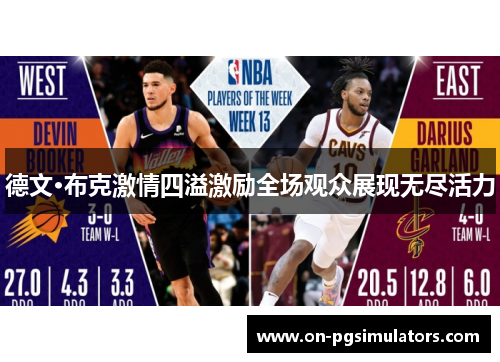 德文·布克激情四溢激励全场观众展现无尽活力